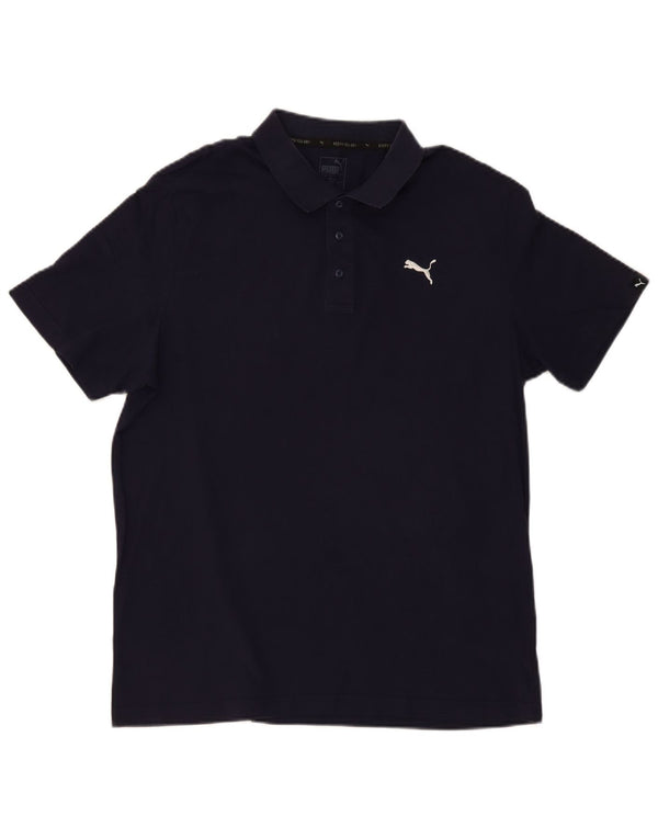 Puma Mens Polo Shirt Large Navy Blue