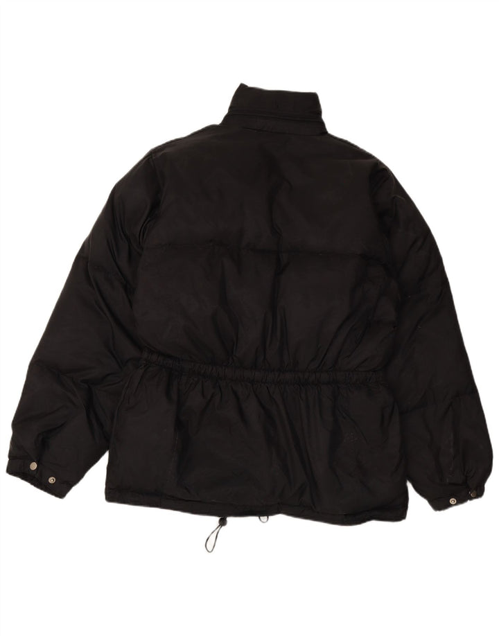 Vintage polstret herrejakke UK 38 Medium Black Polyester