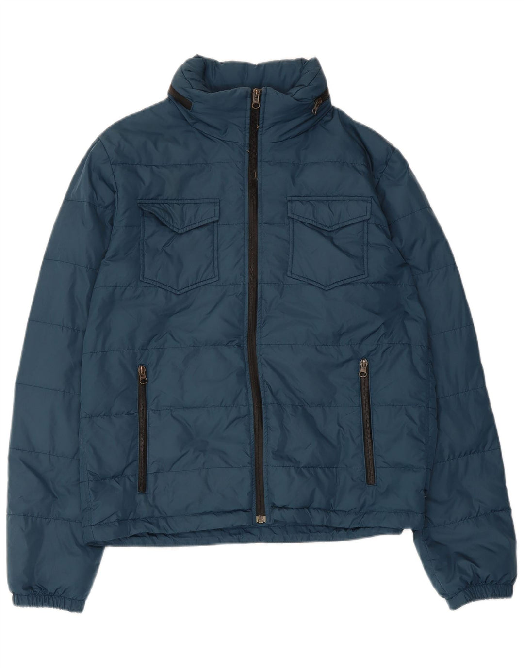 Herno Mens Padded Jacket UK 50 Large Blue Polyamide