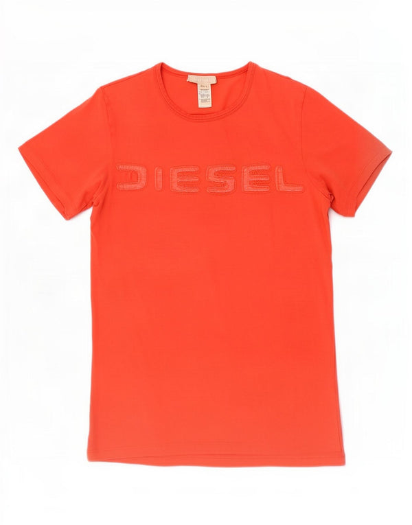 Tricou cu grafic Diesel pentru femei Top UK 14, mare, roșu, bumbac