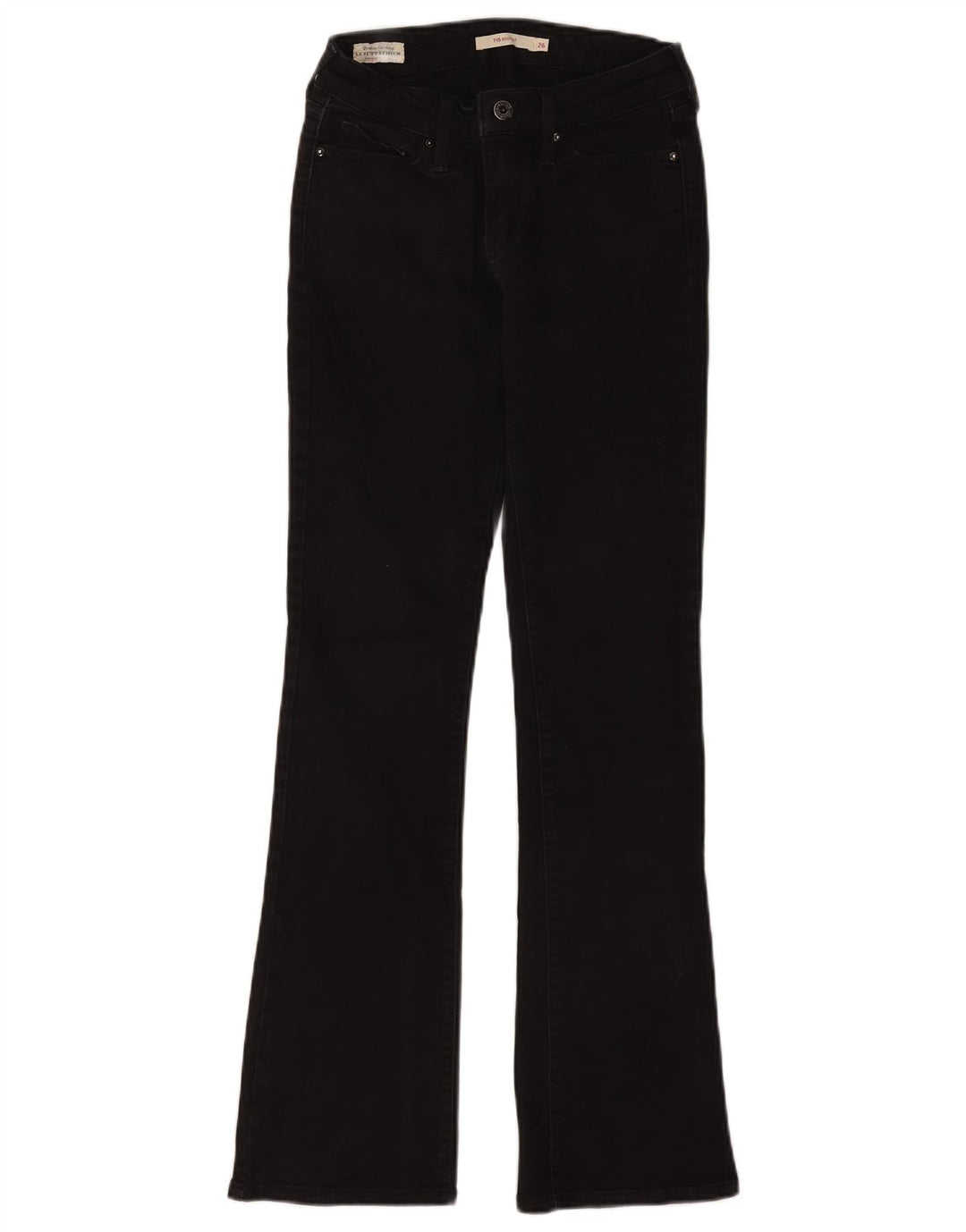 Jeans Levi's 715 Bootcut da donna W26 L32 cotone nero