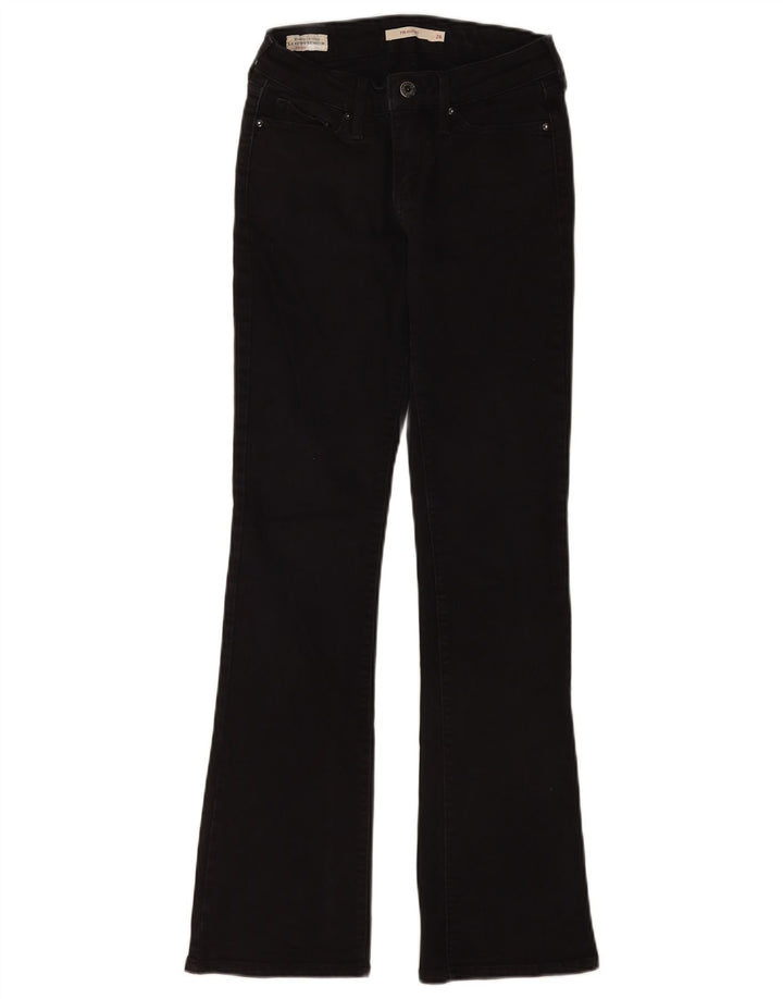 Jeans Levi's 715 Bootcut da donna W26 L32 cotone nero