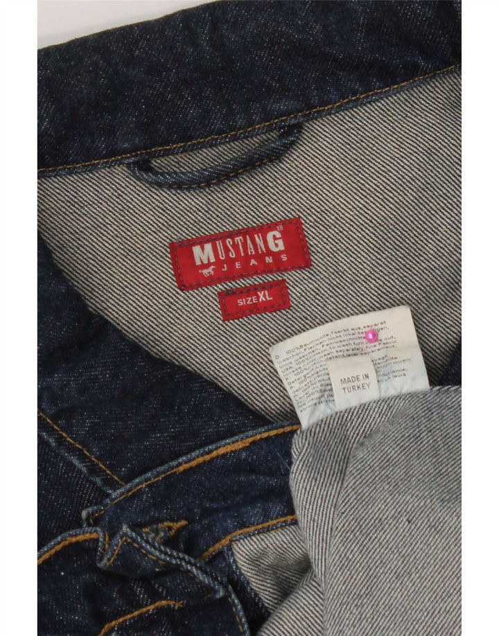 Giacca di jeans da uomo Mustang UK 42 XL Cotone blu navy