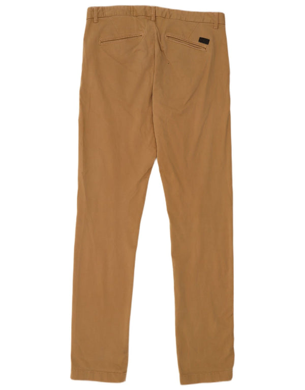 Pantaloni chino slim da uomo Ikks W29 L32 in cotone beige