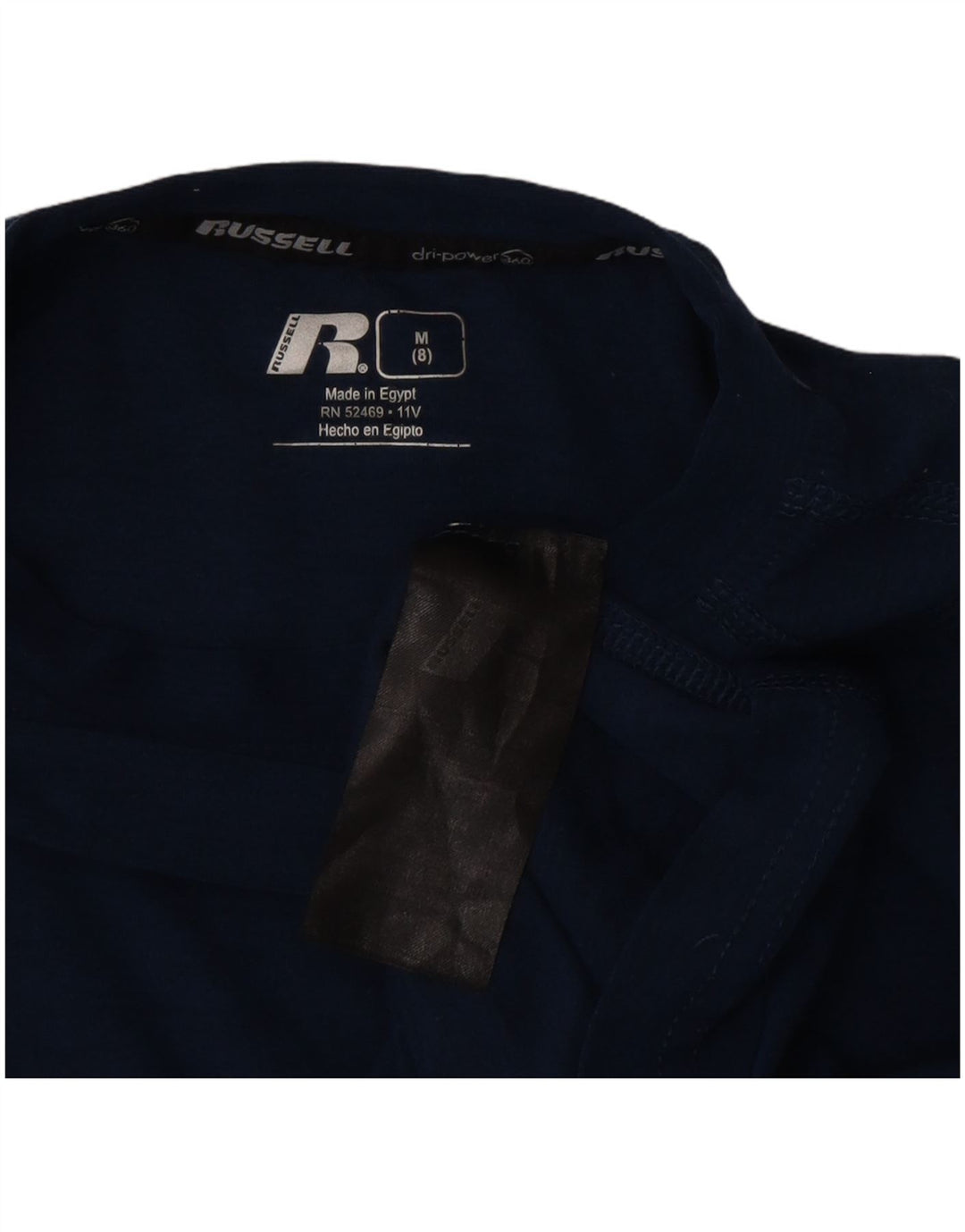 Russell Athletic Boys Dri-Power Top Long Sleeve 7-8 Years Medium Navy Blue