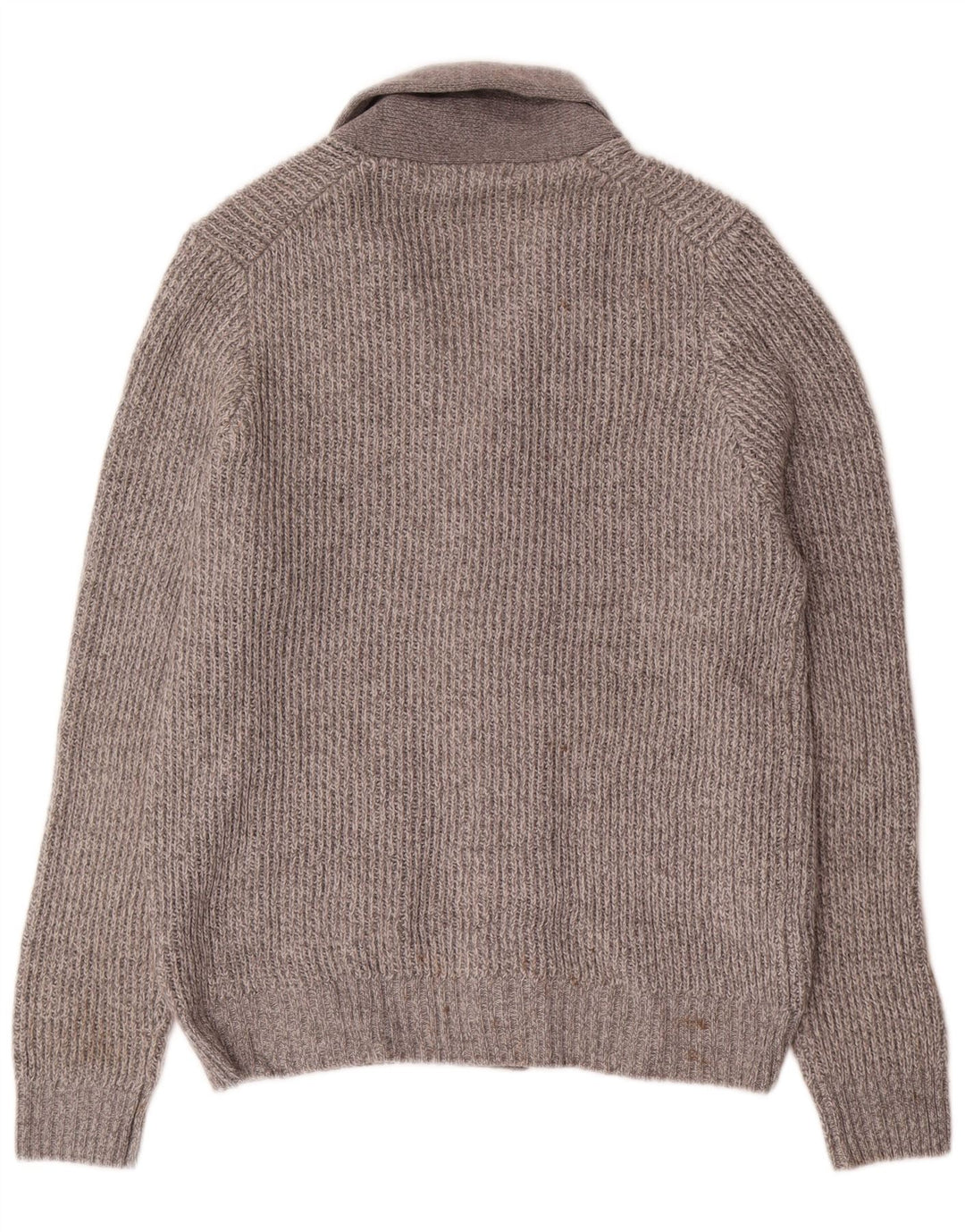 Marks & Spencer Herre cardigan sweater Medium Grey Flecked Acryl