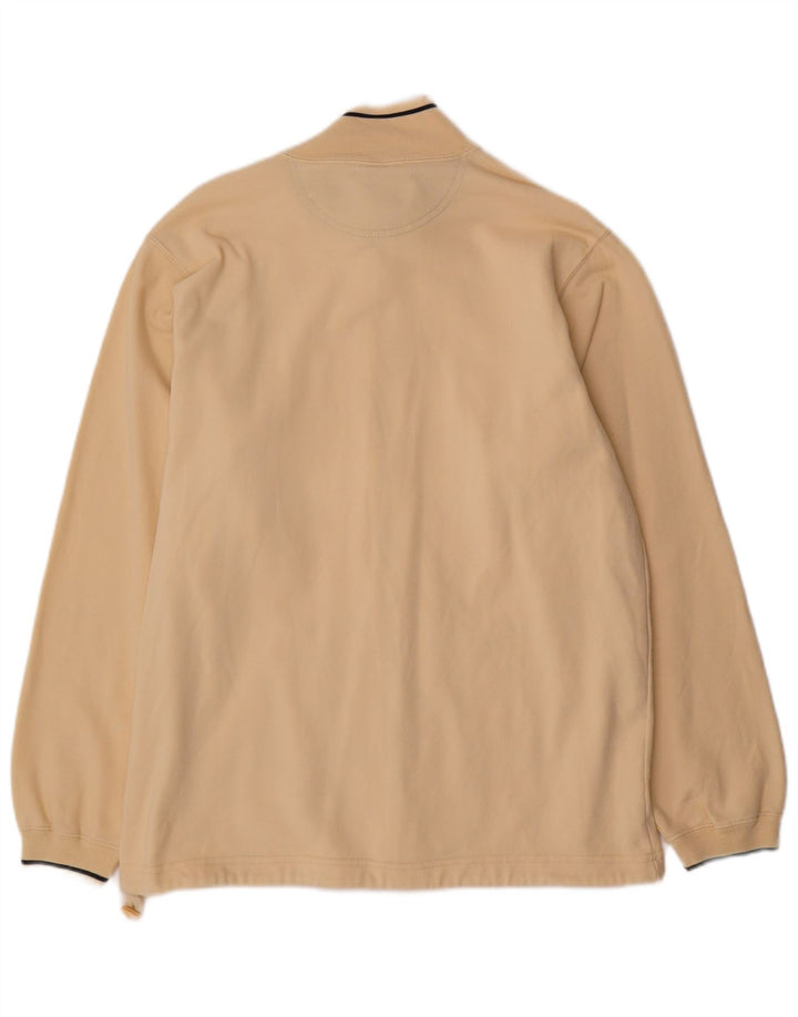 CHAMPION Mens Tracksuit Top Jacket Large Beige