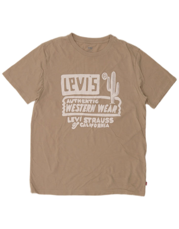 T-shirt grafica da uomo con vestibilità standard Levi's, in cotone beige medio