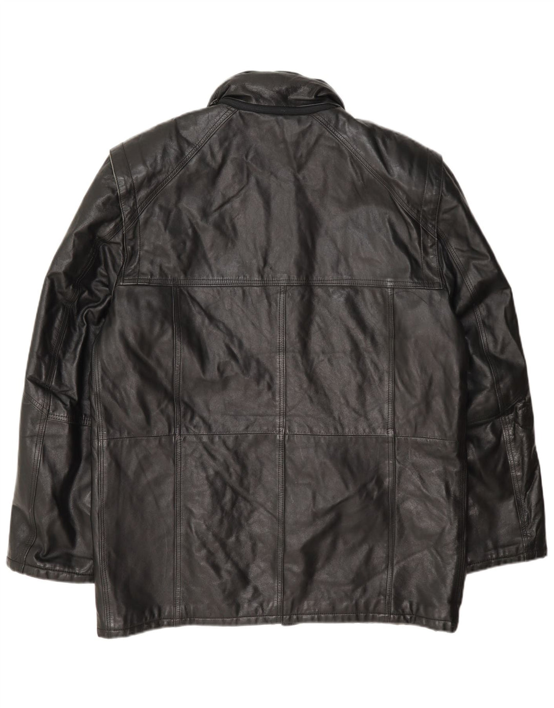 Jachetă de piele vintage pentru bărbați UK 40 Large Black