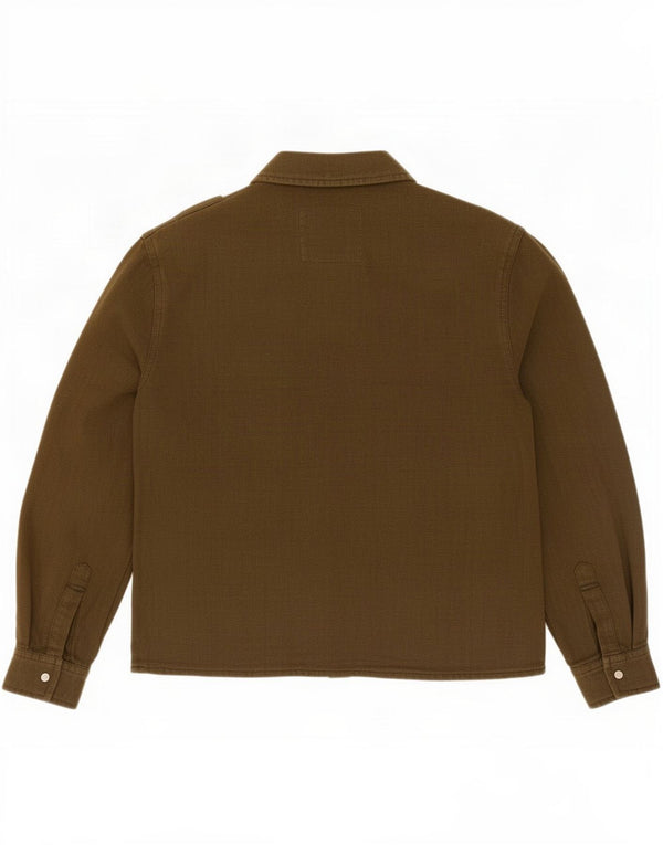Zara Mujer Camisa Militar Extragrande UK 6 XS Verde