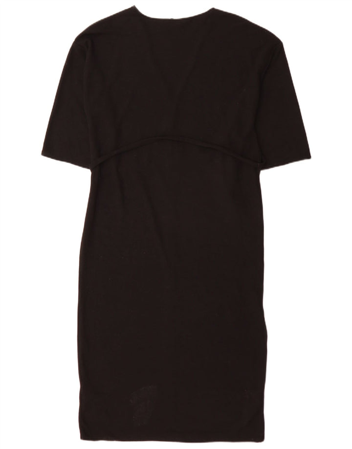 Zara Femme Robe Maxi Oversize UK 10 Petit Noir Polyester