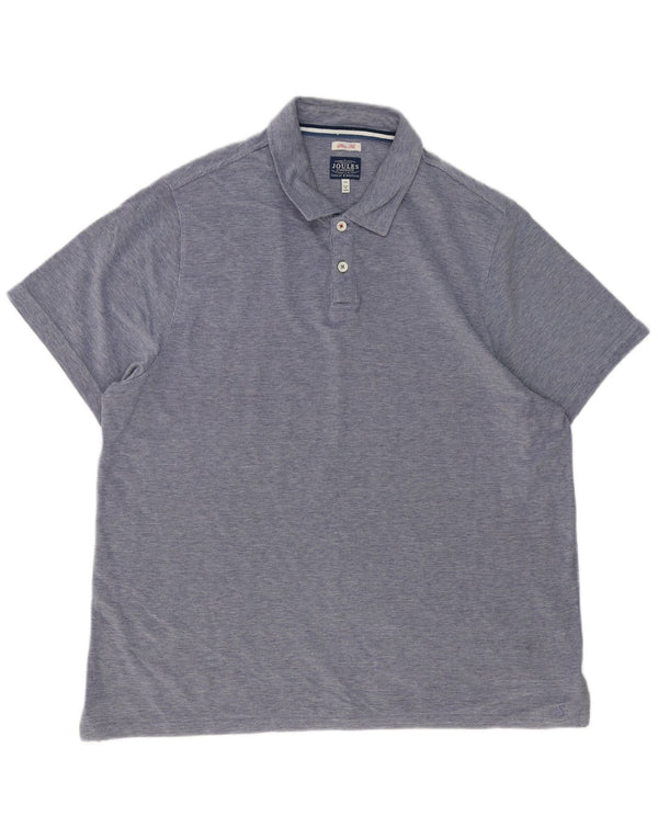 Joules Mens Slim Fit Polo Shirt 2XL Navy Blue Cotton