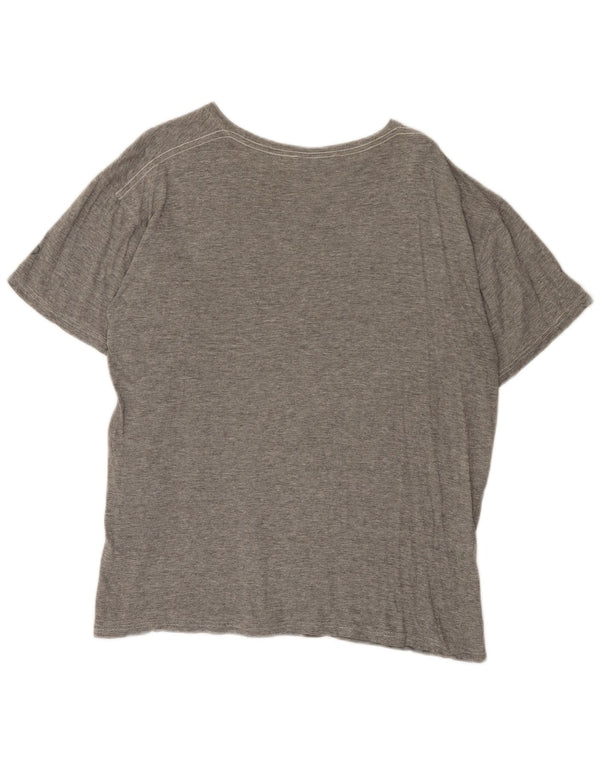 Dunlop grafisk t-shirt top til kvinder UK 20 2XL grå flækket