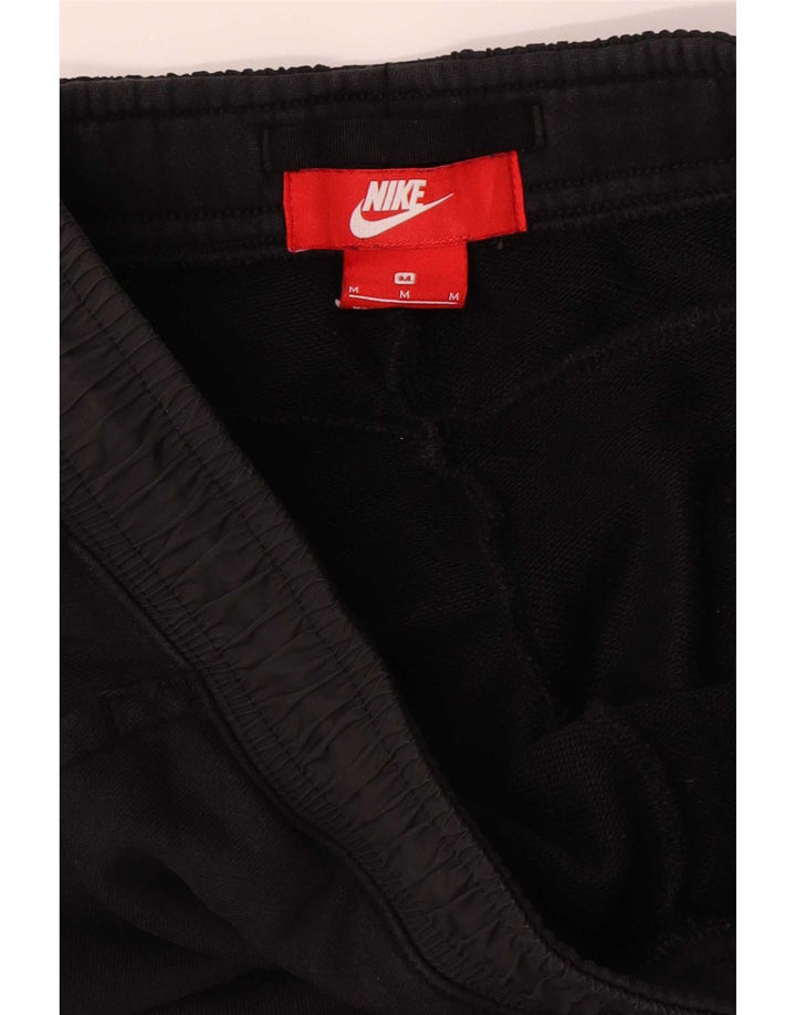 Nike Mens Tracksuit Trousers Joggers Medium Black Cotton
