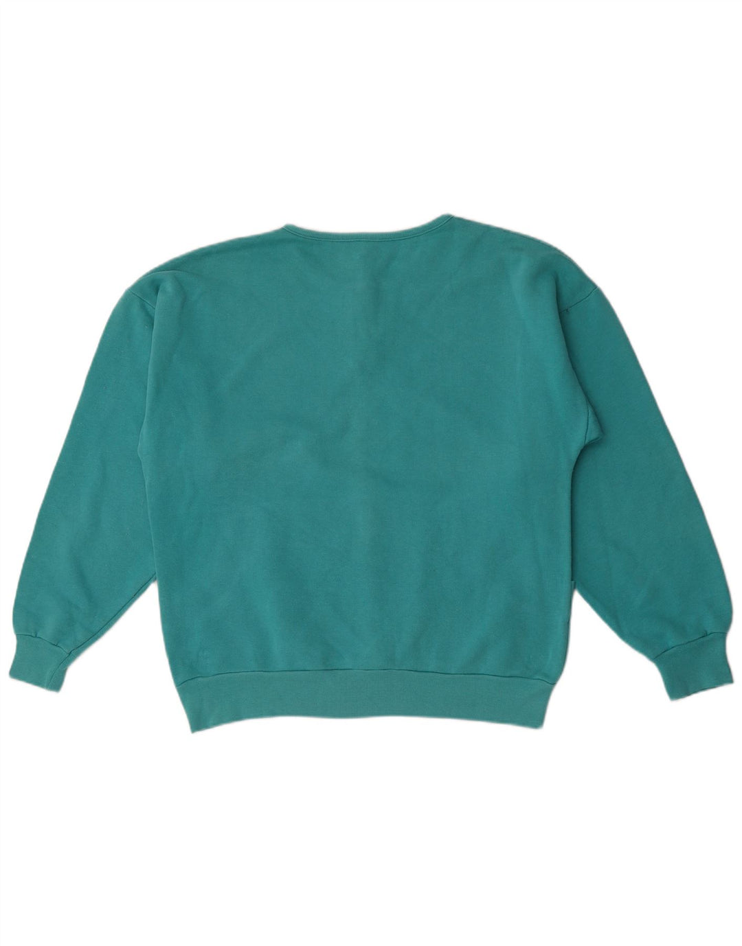 Etirel Womens Button Neck Sweatshirt Jumper UK 16 Large Blue