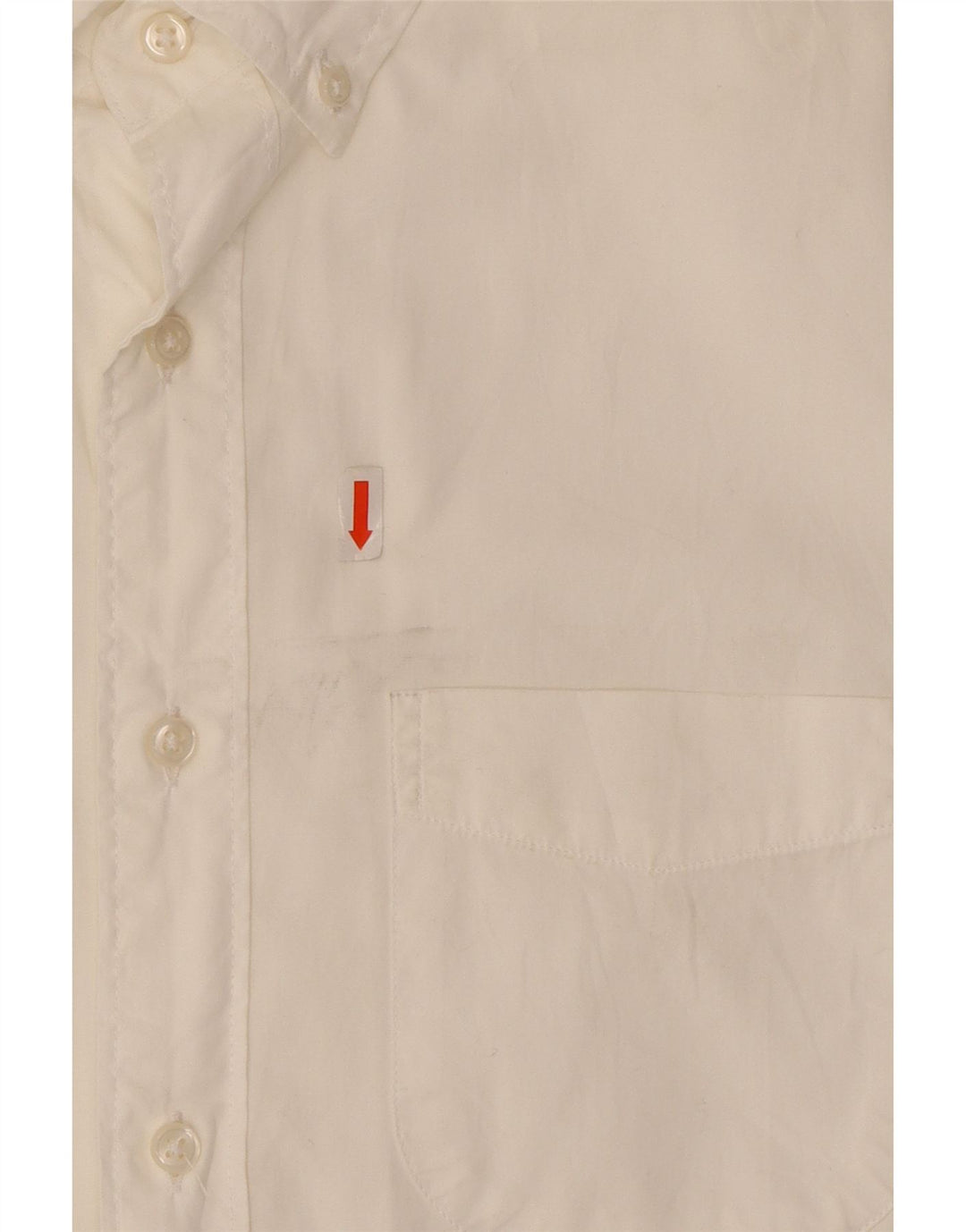 J. CREW Mens Classic Short Sleeve Shirt Small White Cotton Vintage J. Crew and Second-Hand J. Crew from Messina Hembry 