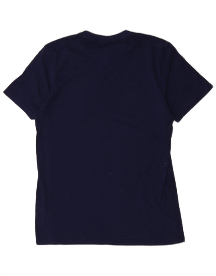 Adidas Mens T-Shirt Top Small Navy Blue Cotton