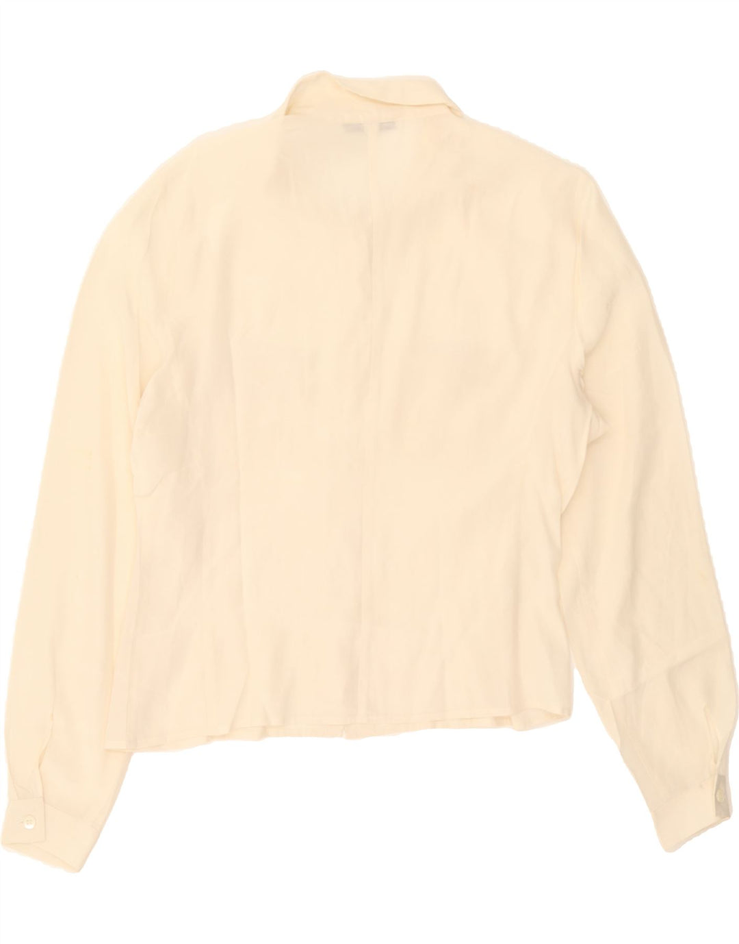 VINTAGE Womens Shirt Blouse UK 16 Large Off White Vintage Vintage and Second-Hand Vintage from Messina Hembry 