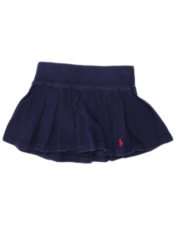 Polo Ralph Lauren Menina Skort 2-3 Anos Azul Marinho Algodão