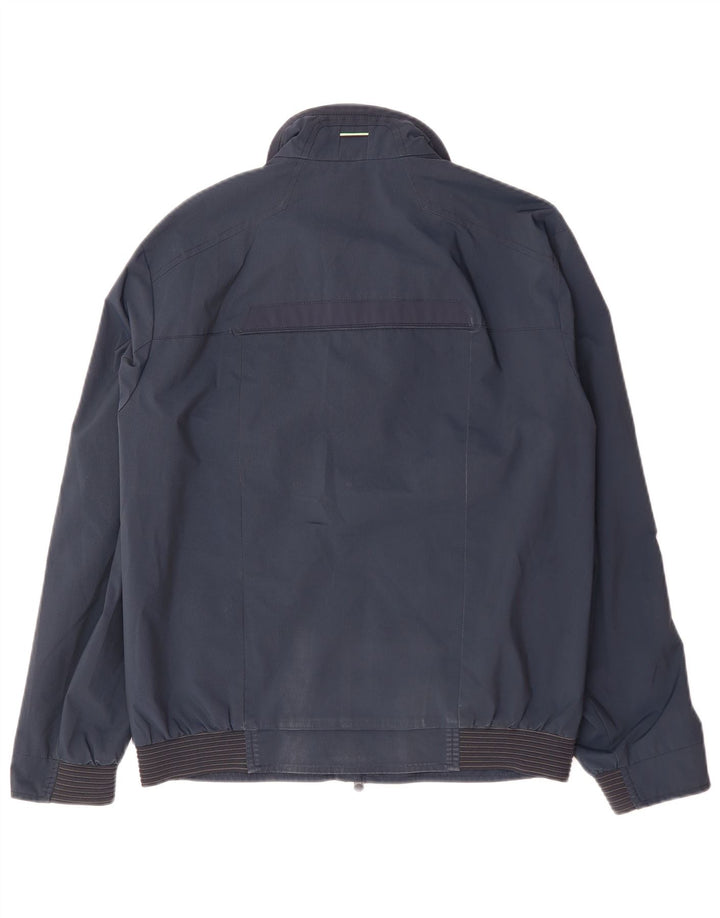 Hugo Boss Mens Bomber Jacket UK 36 Small Navy Blue
