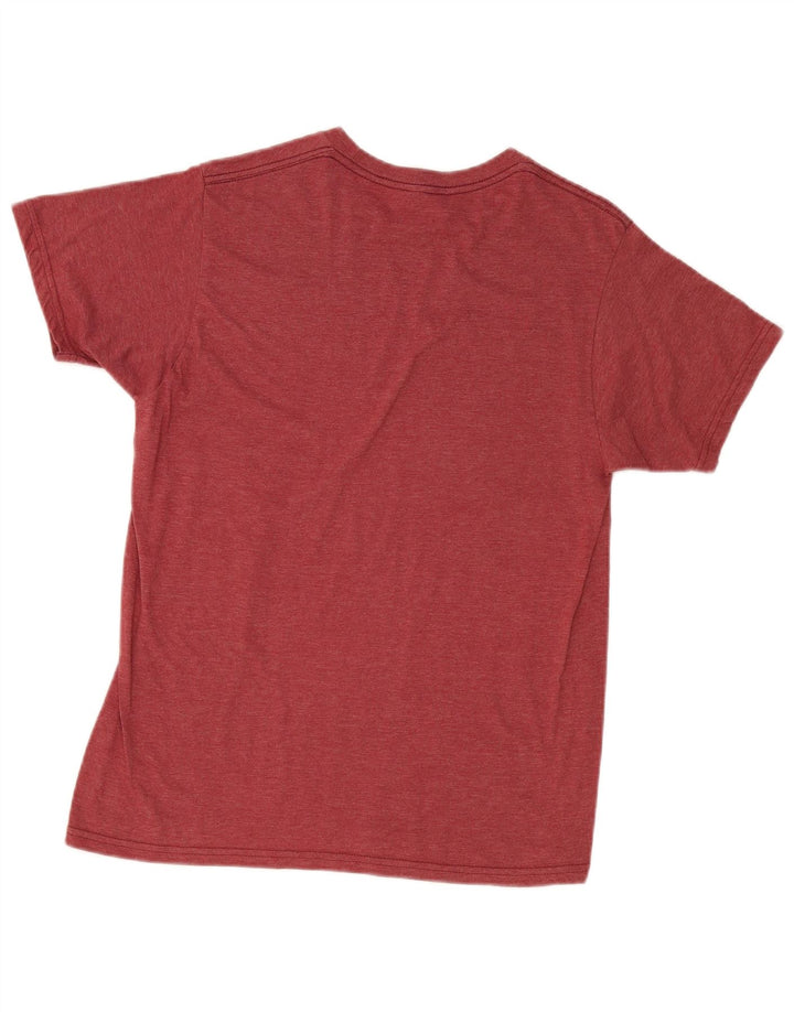Billabong Mens Graphic T-Shirt Top Medium Burgundy Cotton