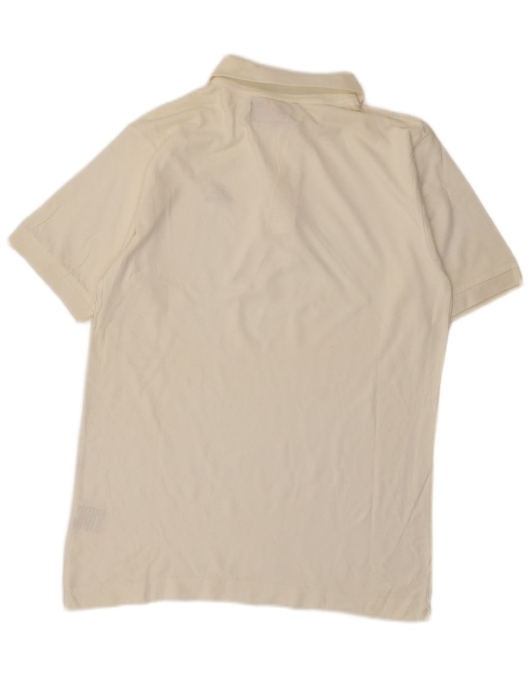 Kappa Mens Polo Shirt Medium White Cotton