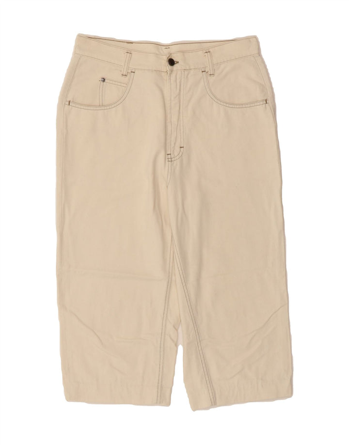 VINTAGE Mens Straight Capri Trousers W30 L18 Off White Vintage Vintage and Second-Hand Vintage from Messina Hembry 