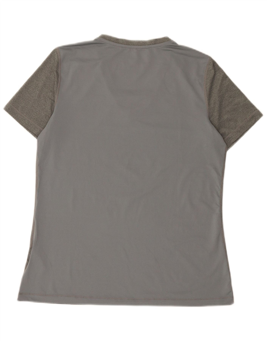 Nike Womens Dri Fit T-Shirt Top UK 14 Large Grey Polyester