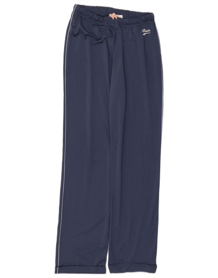 DIADORA Womens Tracksuit Trousers UK 12 Medium  Navy Blue Polyester