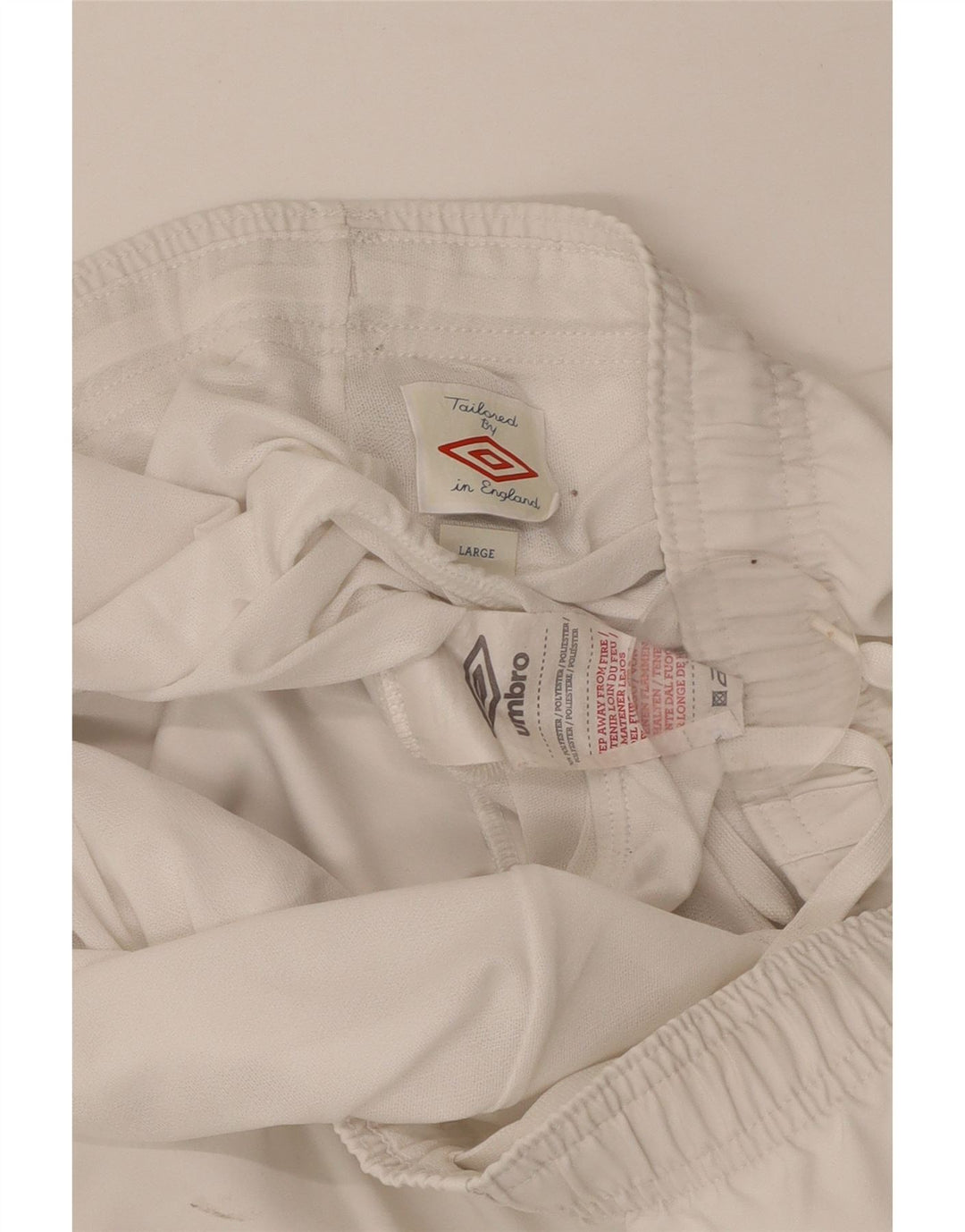 UMBRO Pantaloni scurți sport Anglia pentru bărbați, mari, alb, din poliester