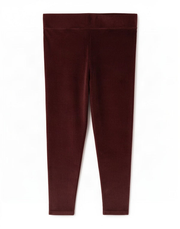 Leggings da donna Marks & Spencer UK 20 2XL W38 L28 Cotone bordeaux