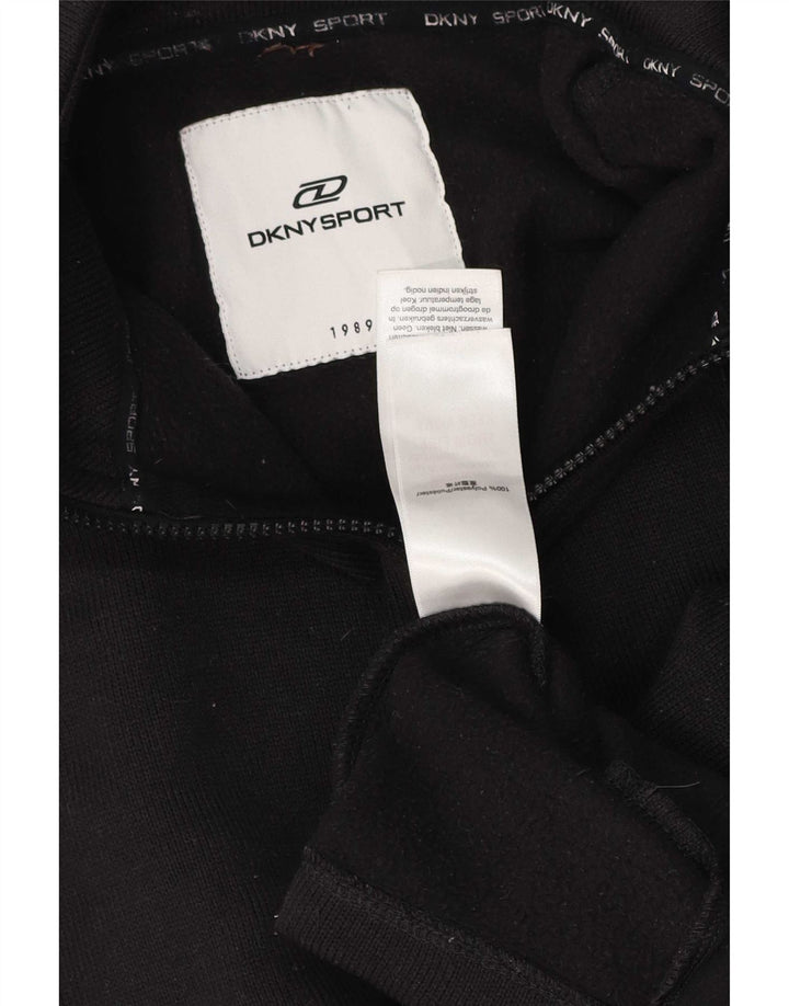 Dkny Mens Graphic Tracksuit Top Jacket Medium Black Polyester