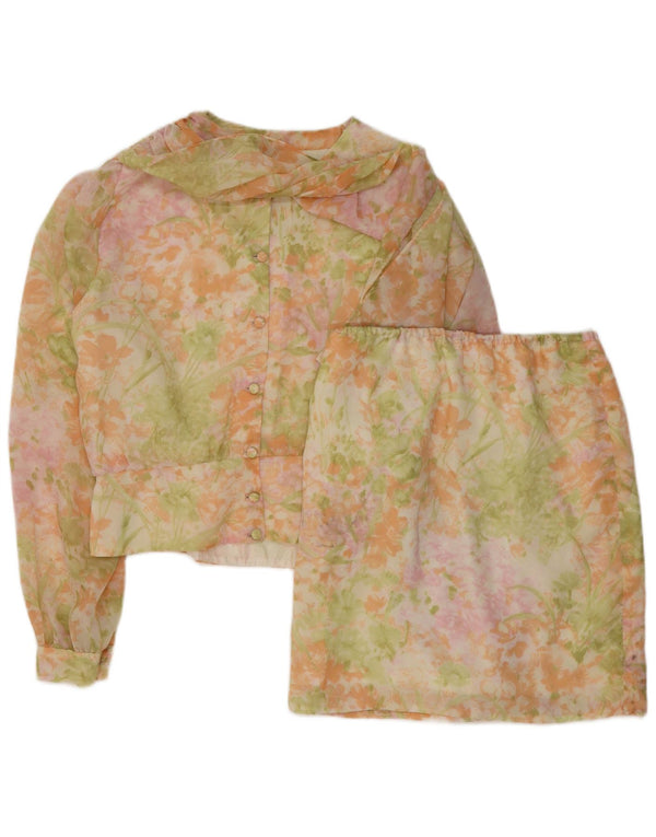 Set fuste vintage pentru femei 2 piese UK 14 Medium W30 Multicolor Floral