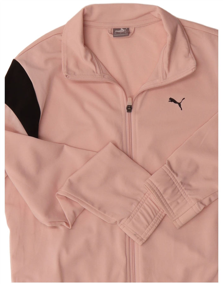 PUMA Herren-Trainingsanzug-Oberteil, Jacke, klein, rosa, Farbblock-Polyester