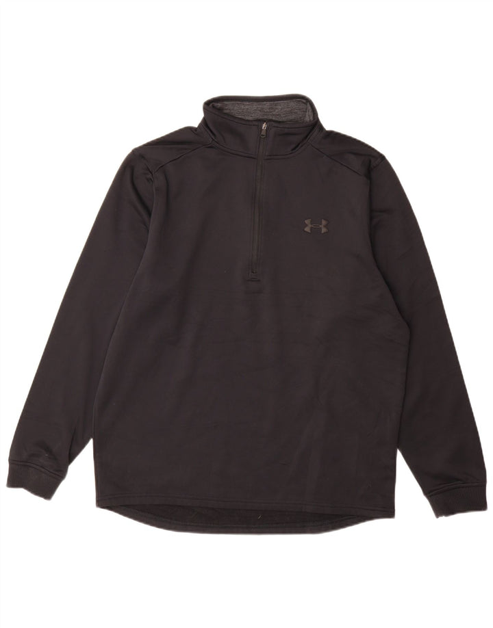UNDER ARMOUR Mens Cold Gear Loose Fit Sweatshirt Jumper Medium Black