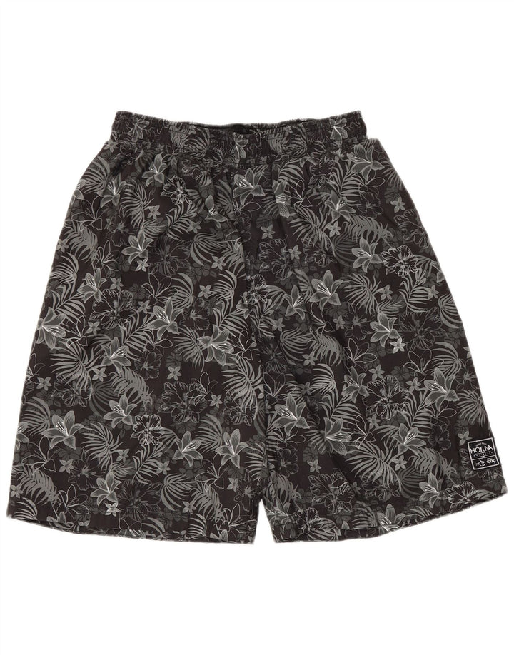 Hot Tuna Badeshorts til mænd Medium Black Floral Polyester