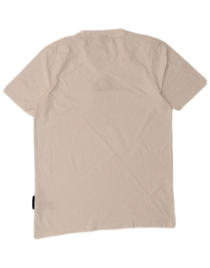 Ellesse Mens Graphic T-Shirt Top Medium White Cotton