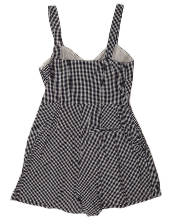Jack Wills Damski kombinezon bez rękawów Regular Playsuit UK 10 w małą niebieską kratkę, bawełniany