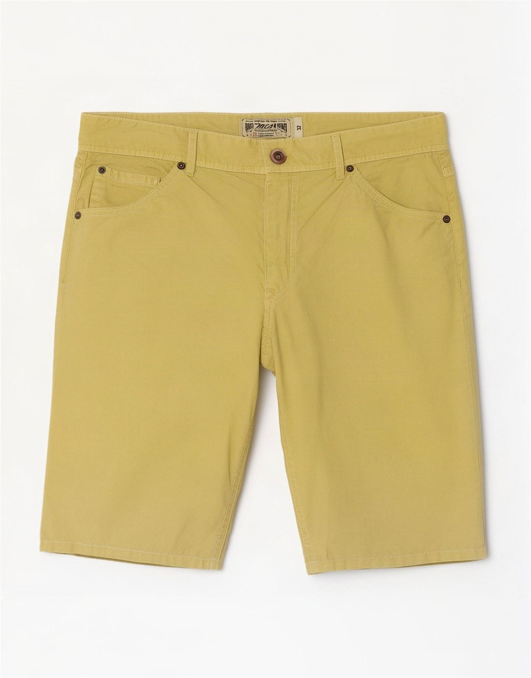 Marlboro Classics Short décontracté pour homme W32 Grand coton jaune