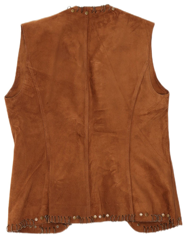 Kapalua Chaleco de cuero para mujer EU 36 Small Brown