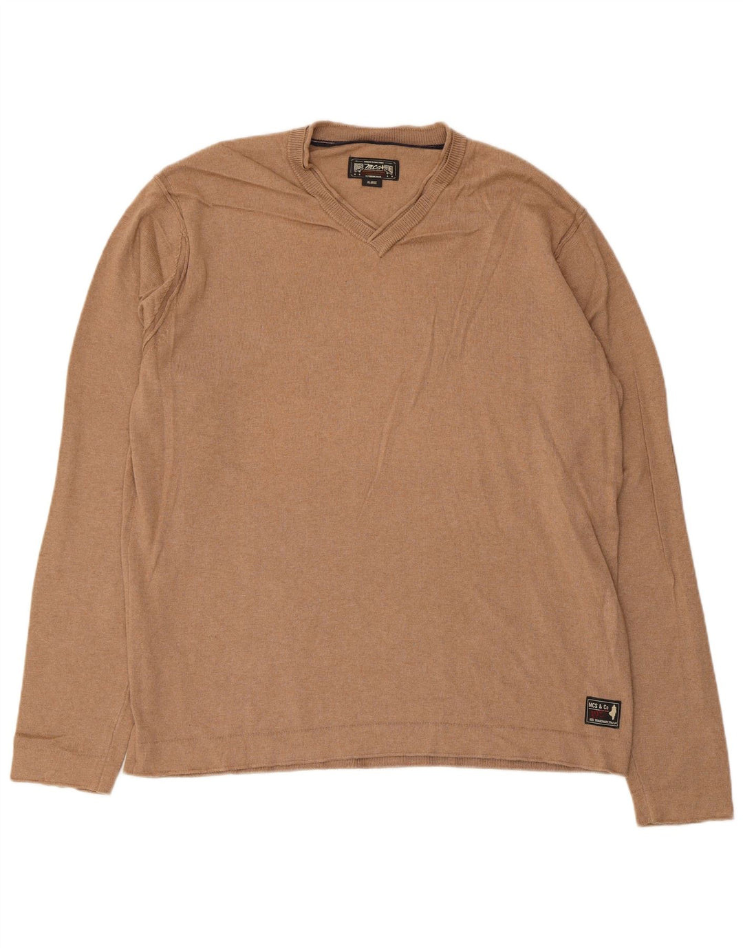 Marlboro Classics Herre V-hals sweater XL Beige