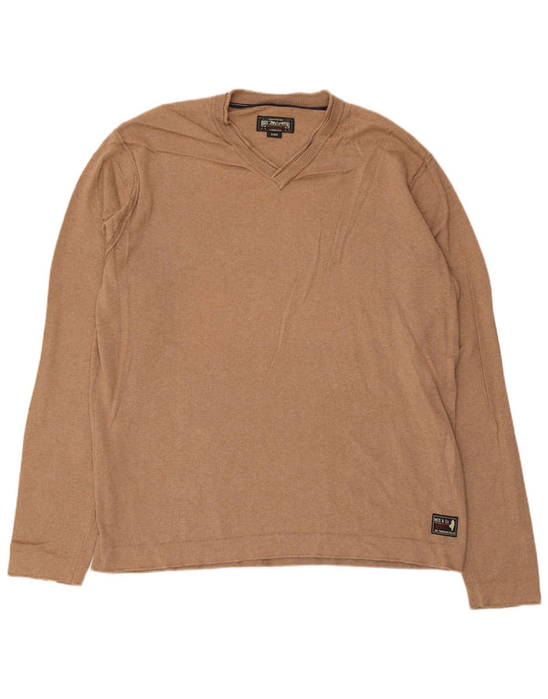 Marlboro Classics Herre V-hals sweater XL Beige