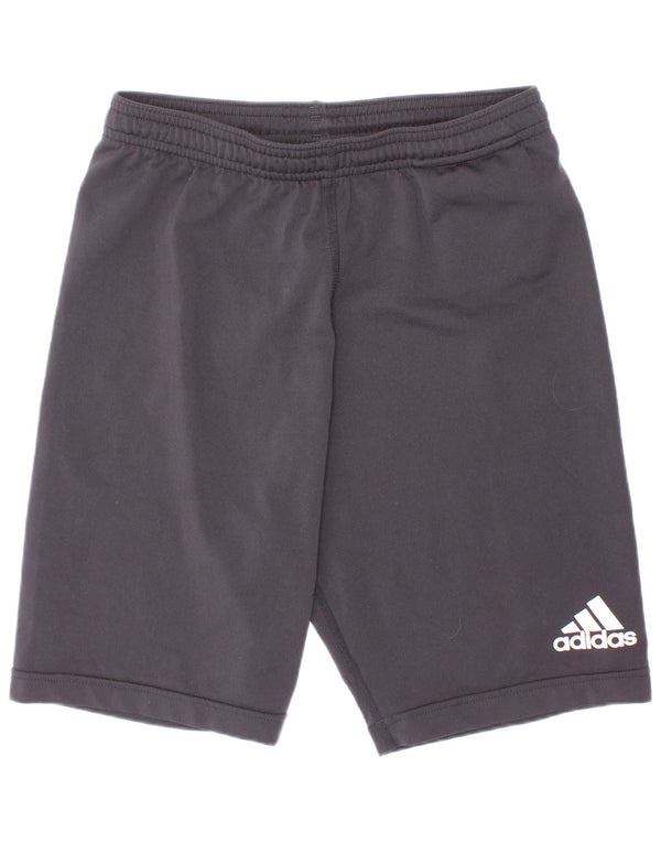 Shorts esportivos Adidas meninos 10-11 anos cinza poliéster