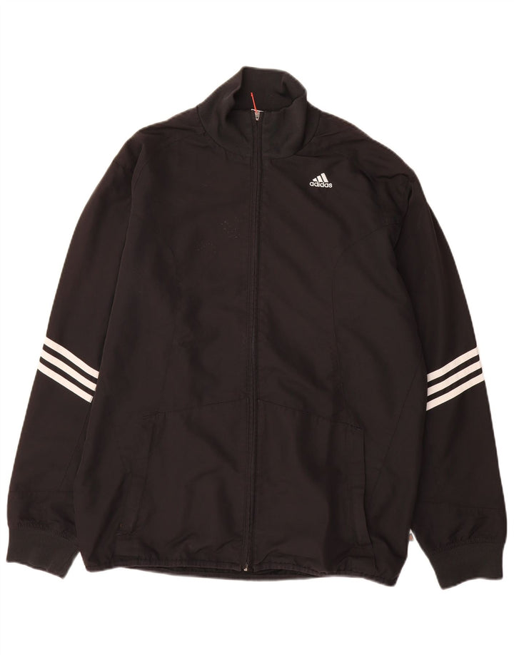 ADIDAS Mens Clima 365 Tracksuit Top Jacket Small Black Polyester