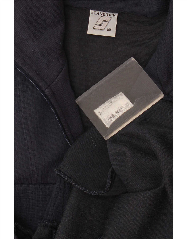 Giacca da tuta da uomo Schneider di grandi dimensioni in poliacrilico geometrico blu navy