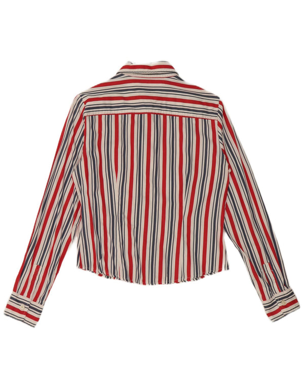 Tommy Hilfiger Damenhemd US 6 Medium Mehrfarbig gestreift aus Baumwolle