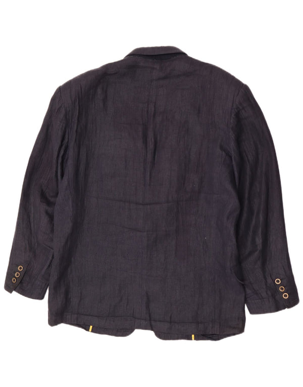 Touche Mens 1 Button Blazer Jacket UK 38 Medium Navy Blue