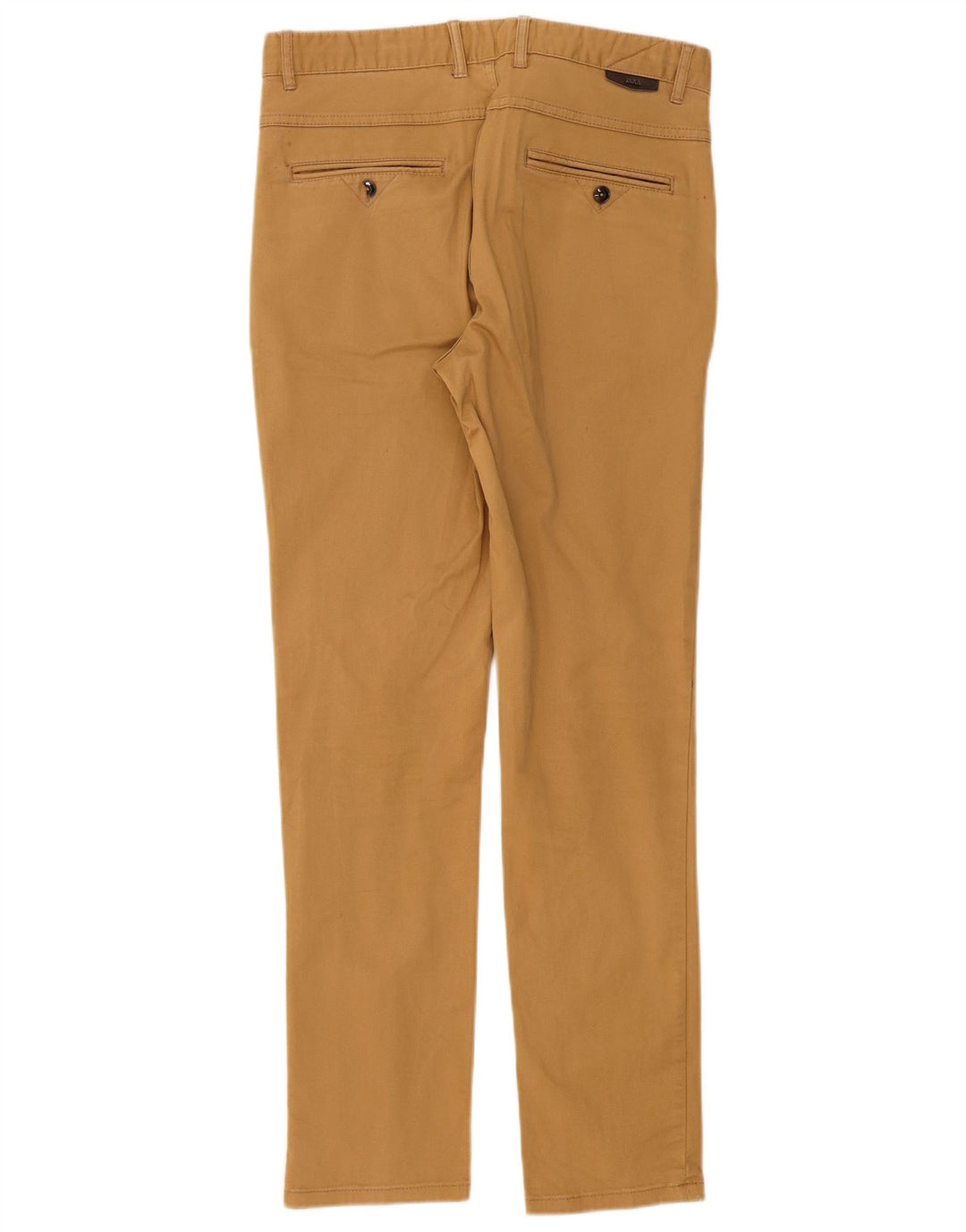 Zara Mens Slim Chino Trousers EU 40 Medium W31 L31 Beige