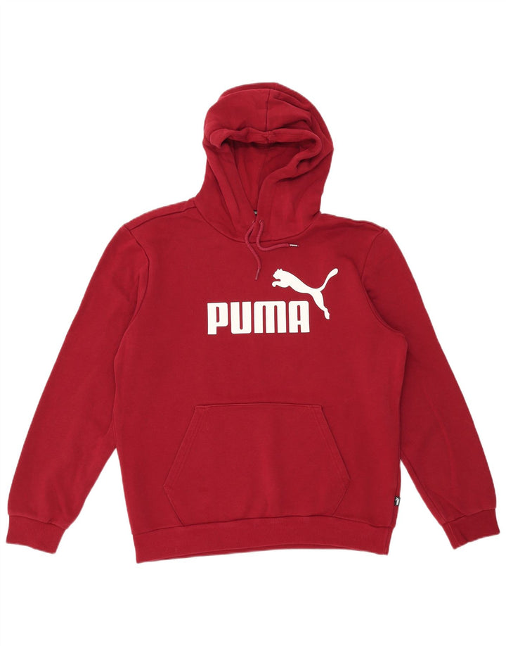 PUMA Grafisk hættetrøje til mænd Medium rødbrun bomuld