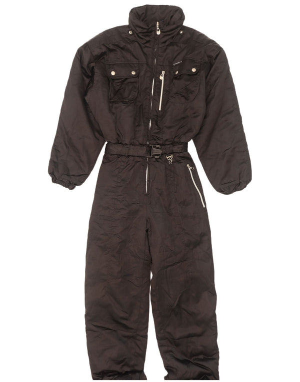 Vintage Dame Ski Jumpsuit IT 46 Large Black